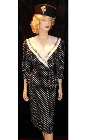 1940s Polka Dot Dress