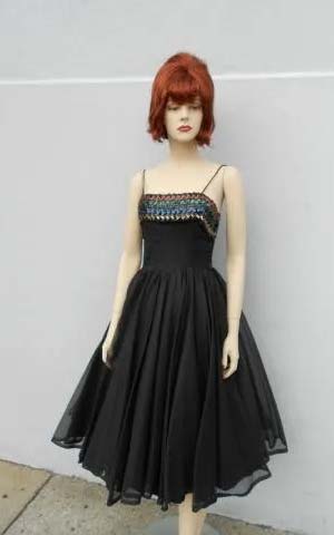 Black Sequin 1950's