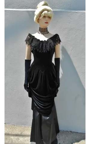 Black Velvet Gown