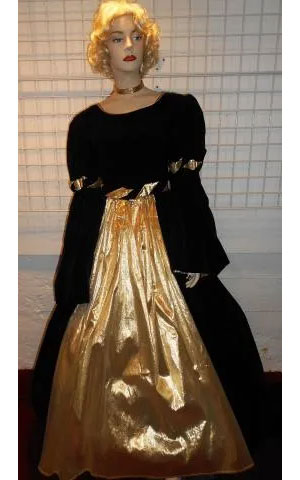 black and gold dress