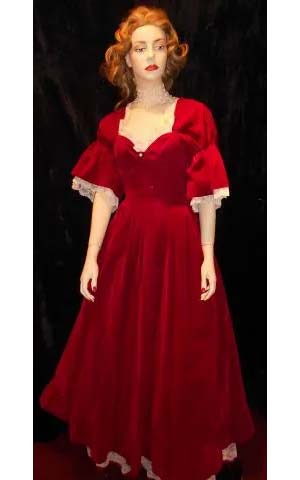 Burgundy 1890's Evening