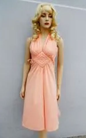 Diamond Halter 1970's dress