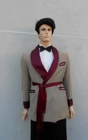 Grey Smoking Jacket