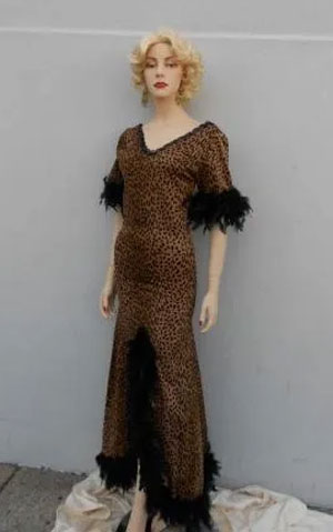 leopard print 1930's Gown