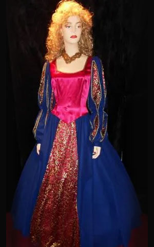 Magenta Blue Dress