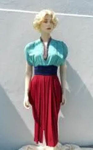 40's crepe dress