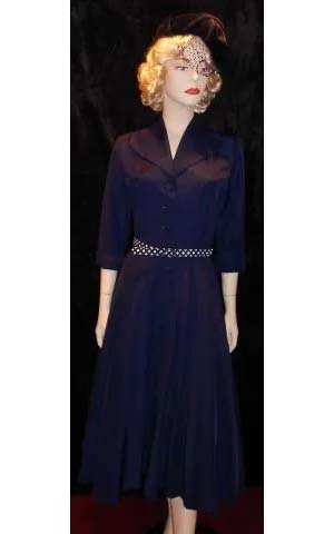 Navy Gaberdine