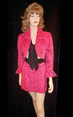 Pink & Black Faux Fur