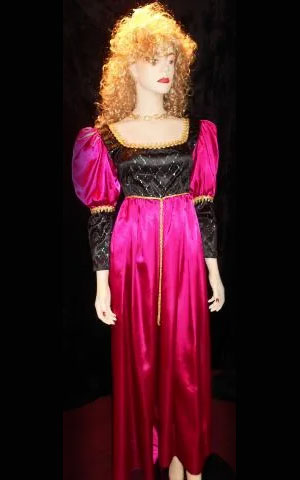 Pink and Black Satin dress