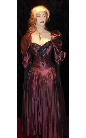 Plum Silk Taffetta 1890's