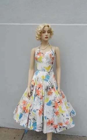 Printed Day Dress