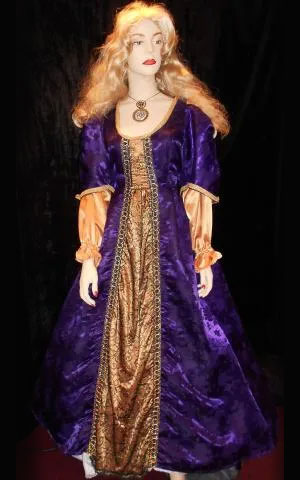 Purple Gold dress