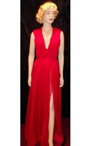 Red Chiffon Gown