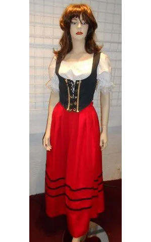 red wench costume