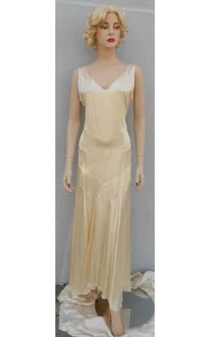 silk satin 1930's Gown