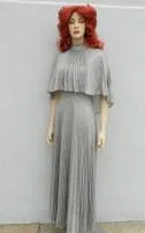 Silver Pleated dress